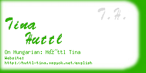 tina huttl business card